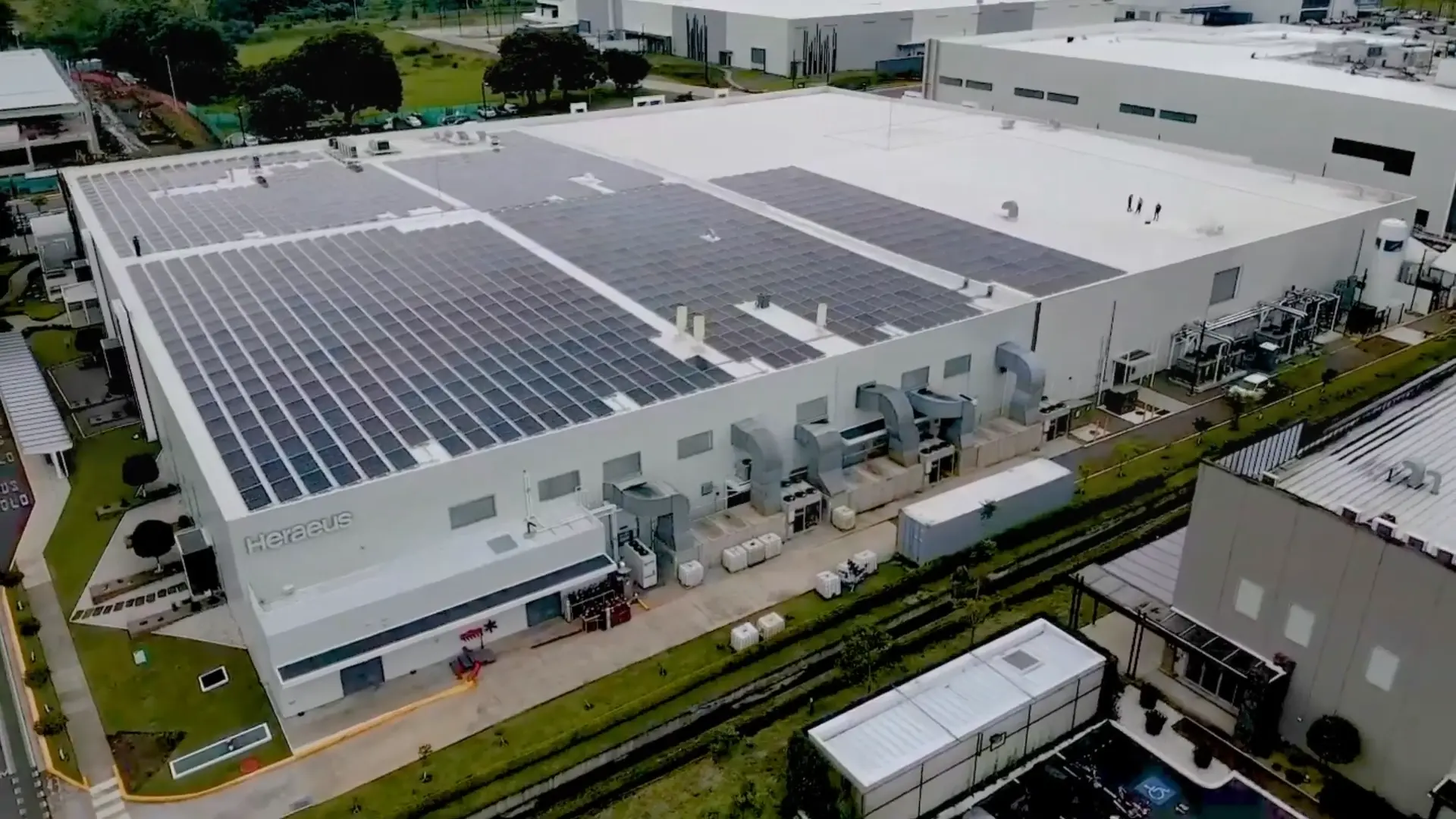 Solar panels for factories