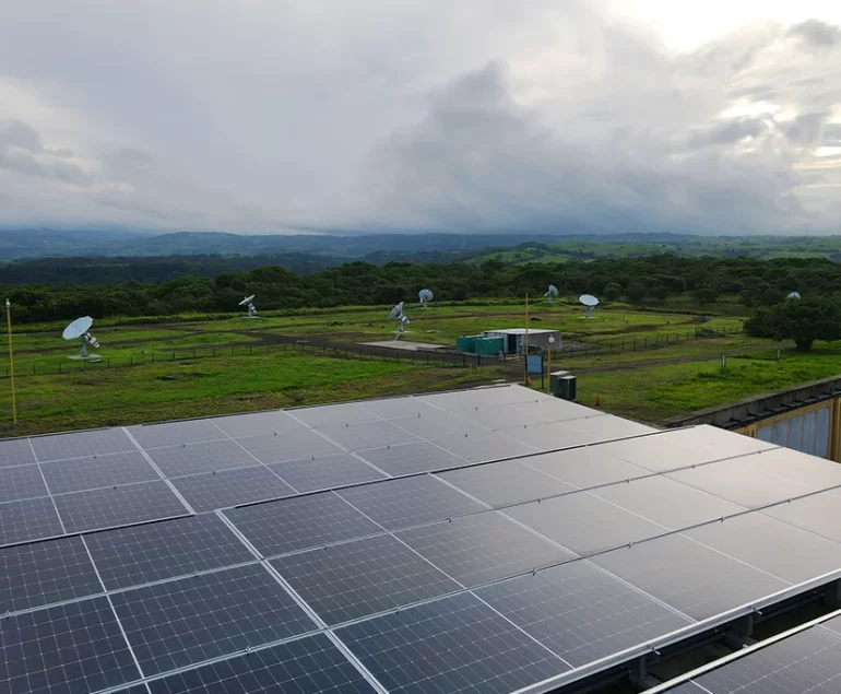 Energía solar para compañía