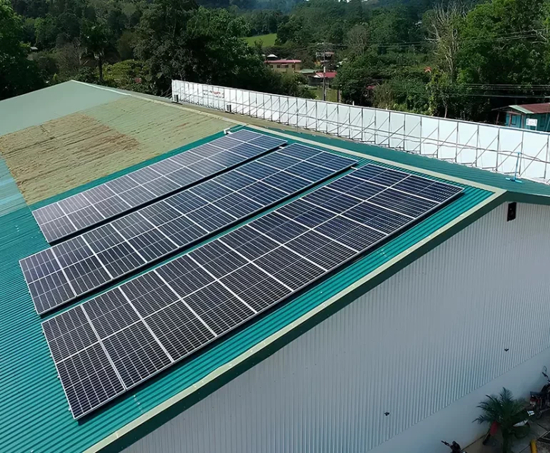 Energía solar para almacenes