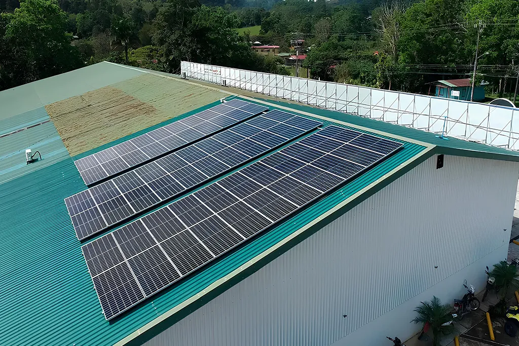 Energía solar para almacenes